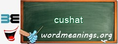 WordMeaning blackboard for cushat